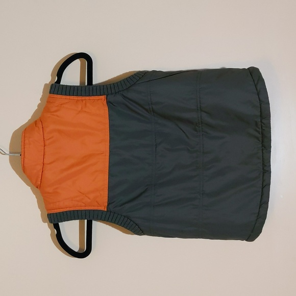 Athletic Works| Green Puffer Vest with Orange Top and Pockets - Picture 5 of 12